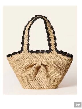 NWT KATE SPADE NEW YORK x Target Raffia Bow Tote Bag